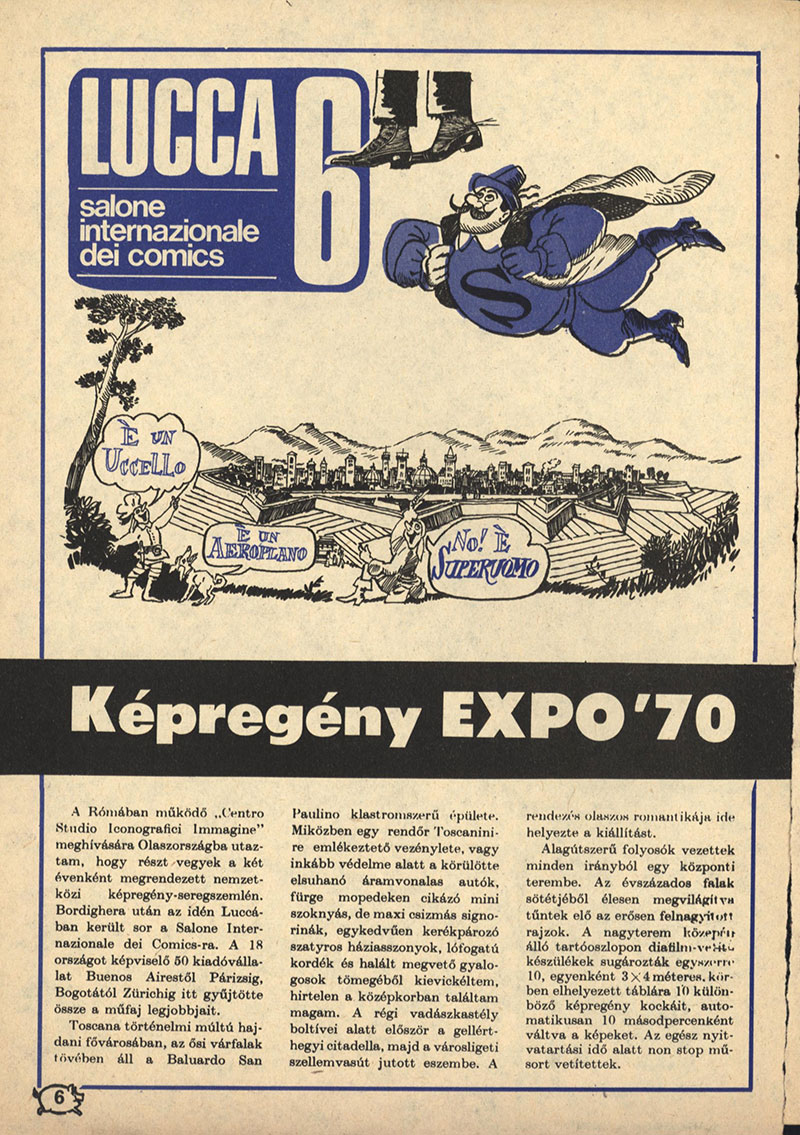 Képregény EXPO '70